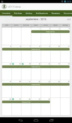 UCV Evalua android App screenshot 1