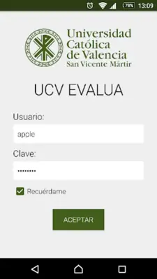 UCV Evalua android App screenshot 5